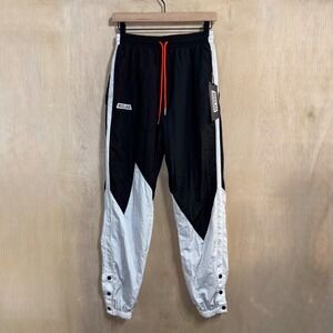 MOOLAH Women's Warm Up Pants Black White Athletic Track Joggers Size S